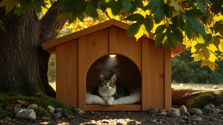cozy and safe outdoor cat homes