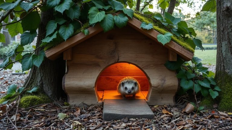 cozy safe hedgehog shelters