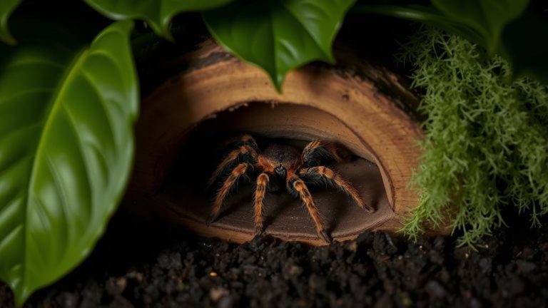 cozy secure tarantula hides