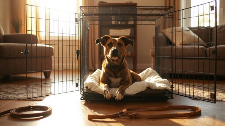 crate training for rescue dogs