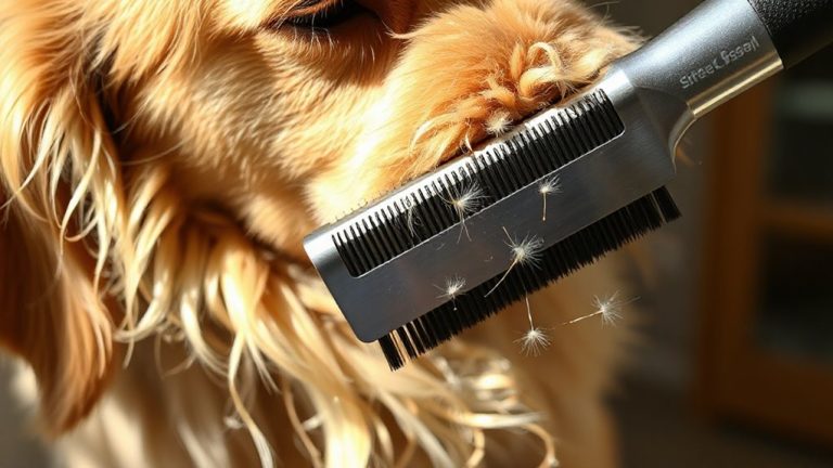 cross brushing prevents matting double coats