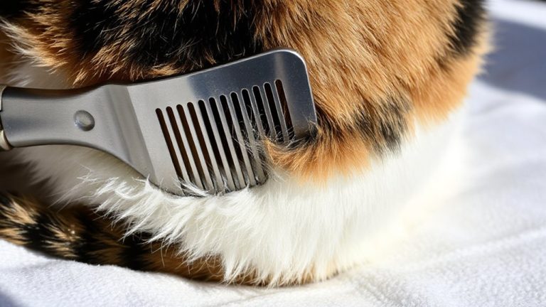 detangling comb for knotted cat