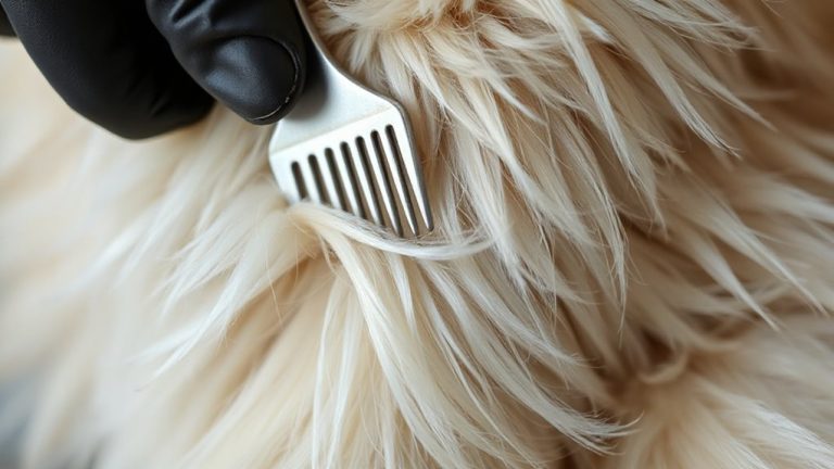 detangling matted persian fur