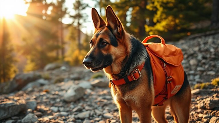 dog backpacking gear trail