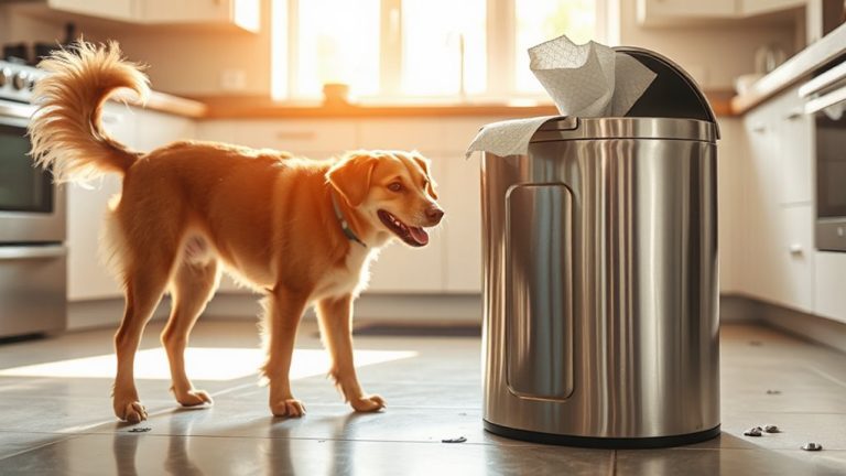 dog friendly trash cans for messy pets