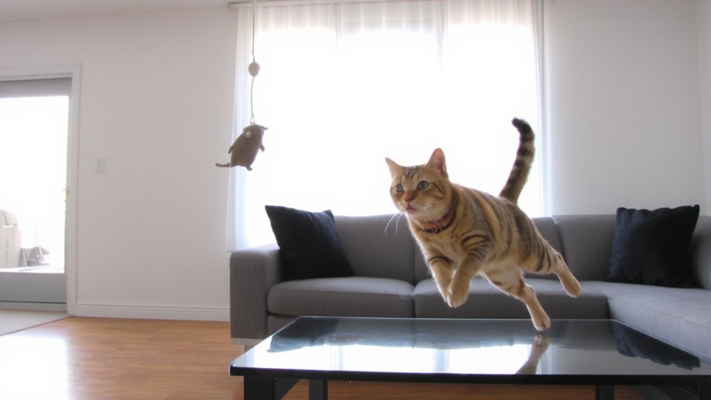 durable adjustable motion realistic cat toys