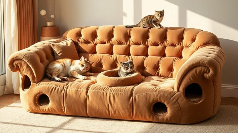 durable cozy cat sofas