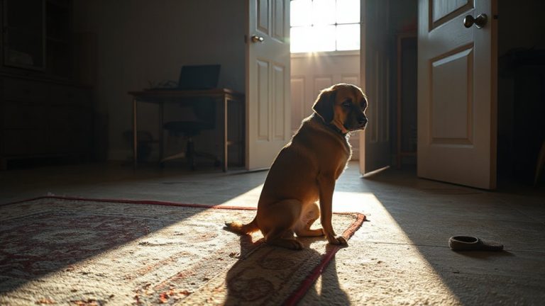 early signs separation anxiety dogs