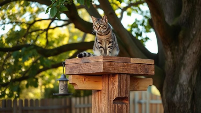 elevated cat lookout posts