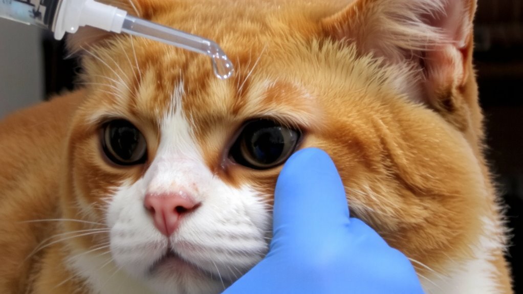eye scratch symptoms in cats