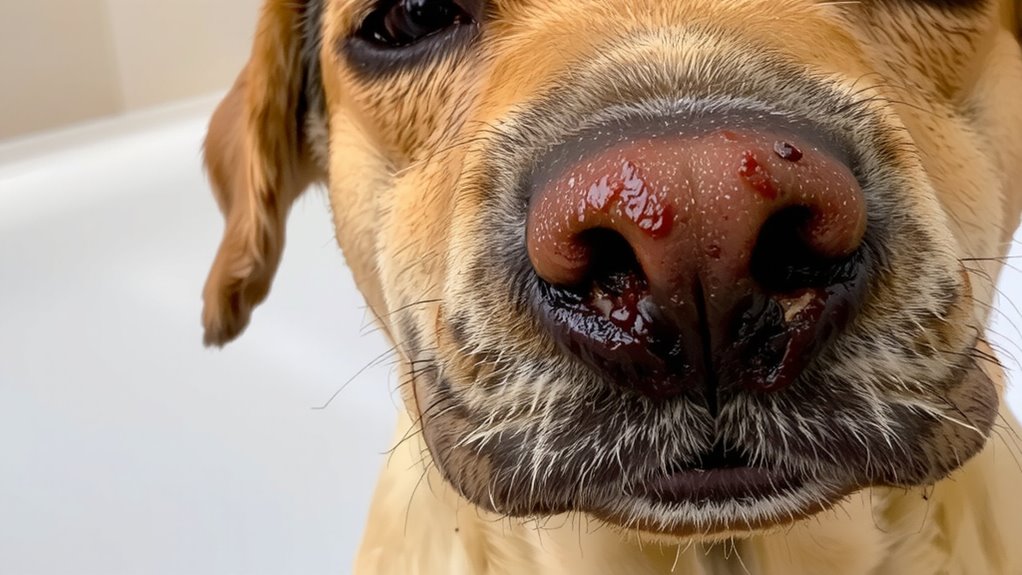 eyes and mouth debris