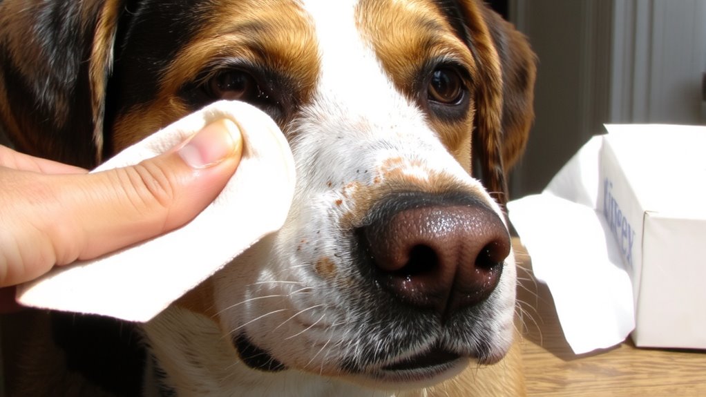 facial allergen accumulation in pets