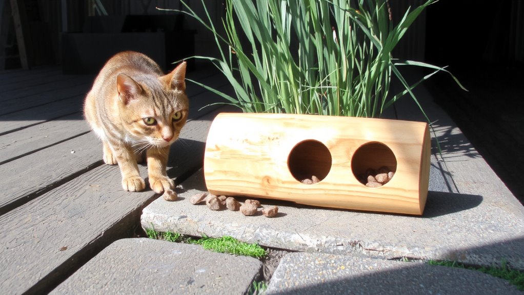 food puzzles reduce outdoor foraging