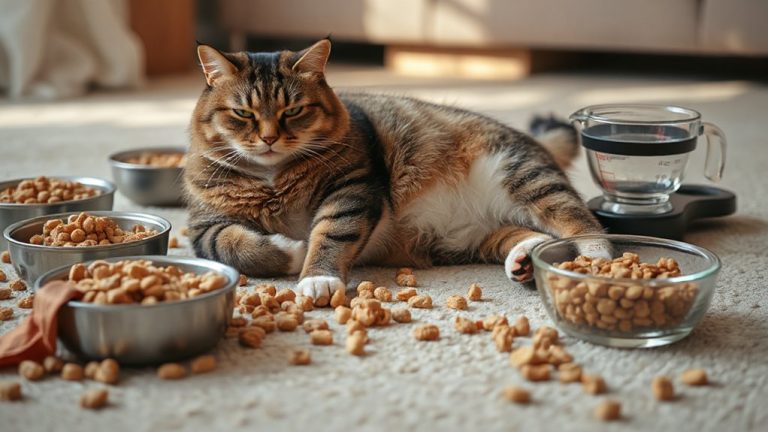 free choice feeding feline obesity