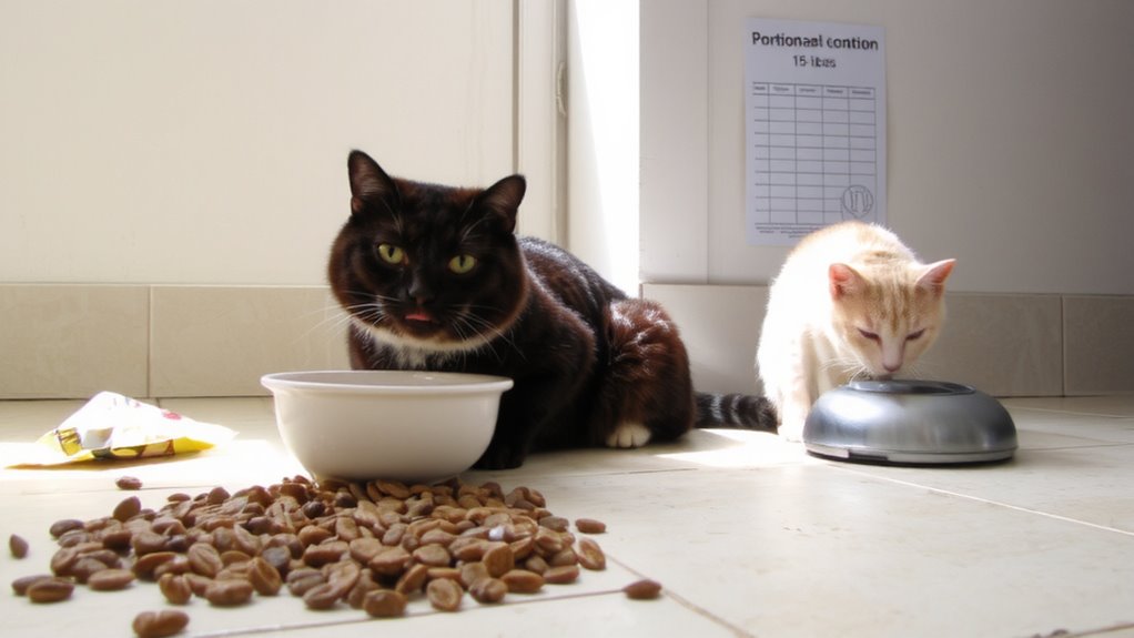 free feeding causes feline obesity
