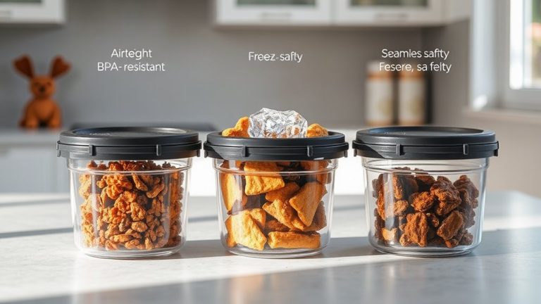 freezer safe pet food containers