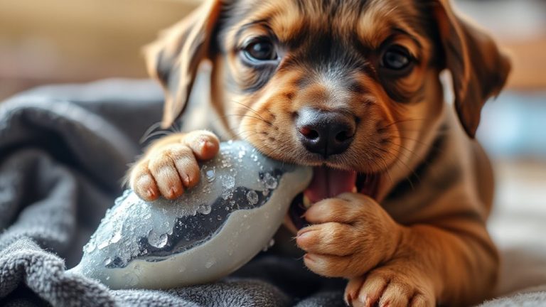 frozen toys reduce chewing