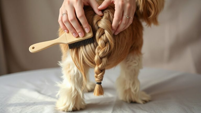 gentle brushing around cords