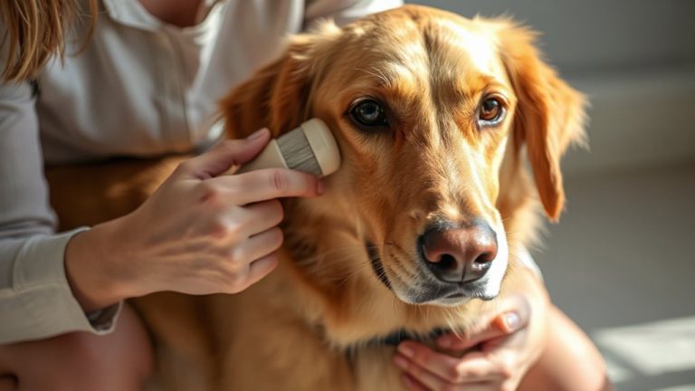 gentle brushing for anxious dogs