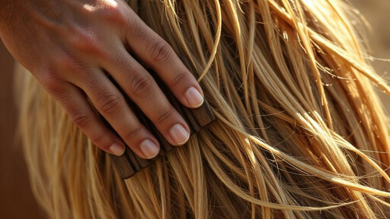 gentle brushing techniques for brittle hair