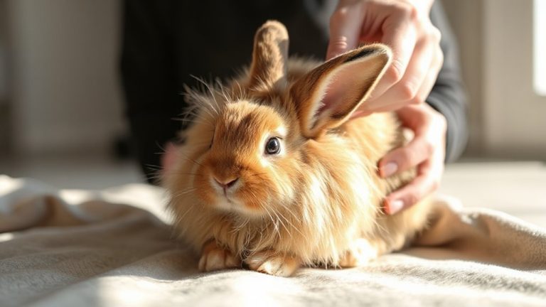 gentle long fur brushing