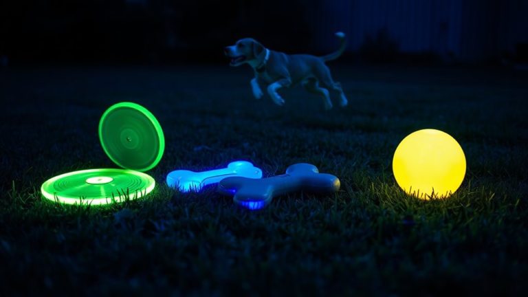 glow in the dark night dog toys