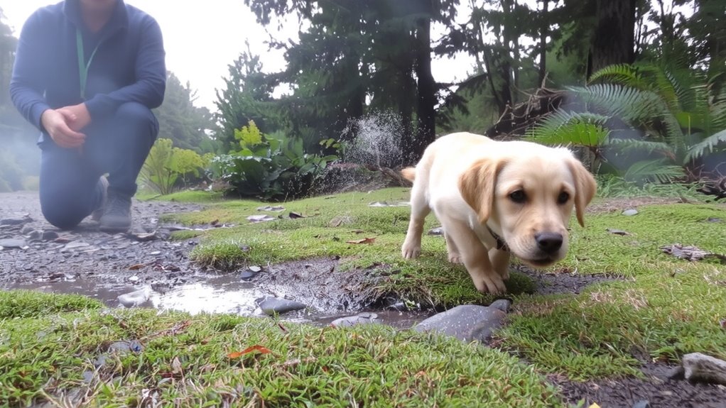 go slow on damp ground