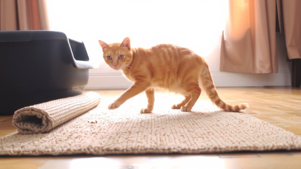 gradual litter mat introduction