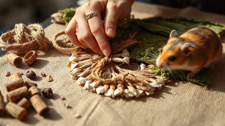 hamster foraging mat construction