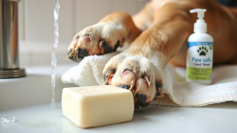 harsh soaps harm paws