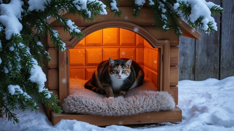 heated outdoor cat houses