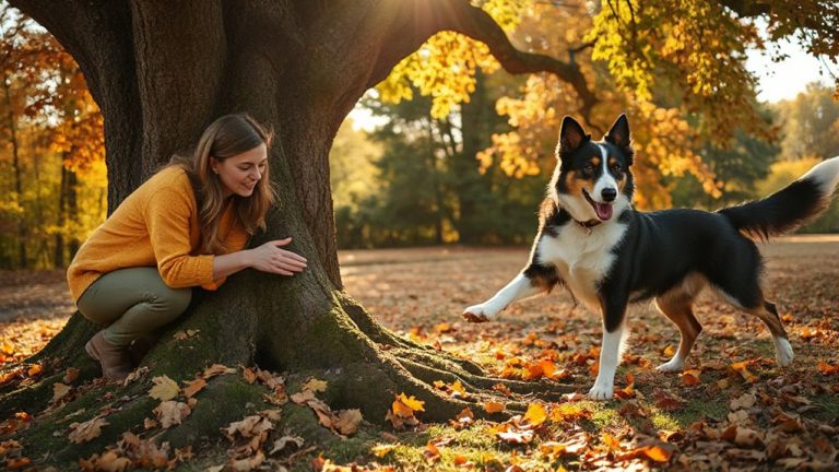 hide and seek during walks