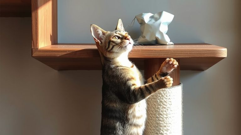 hide treats to motivate climbing