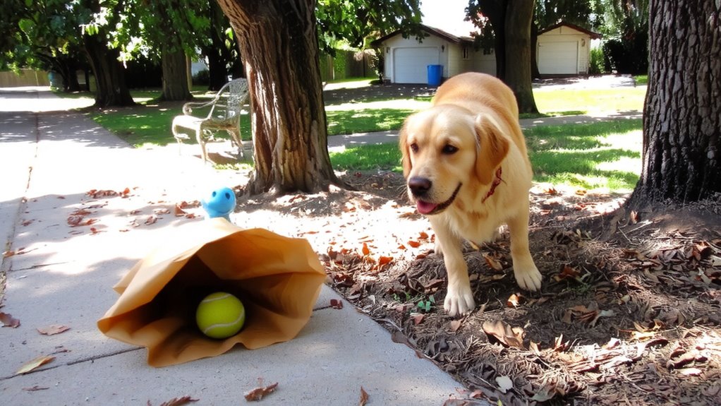 hiding spots and distractions