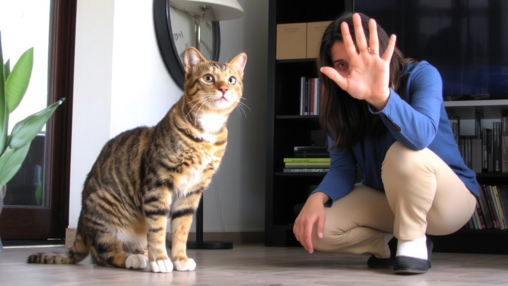 high contrast broad hand signals