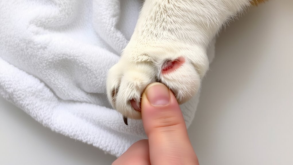 identify minor cat wounds