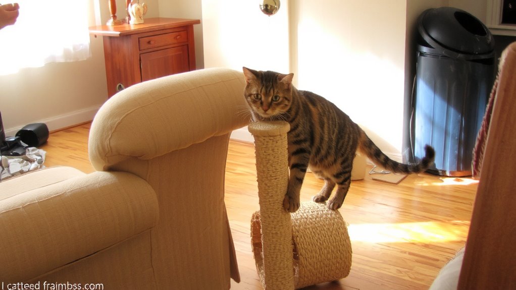 instinctual scratching for territory and claw care