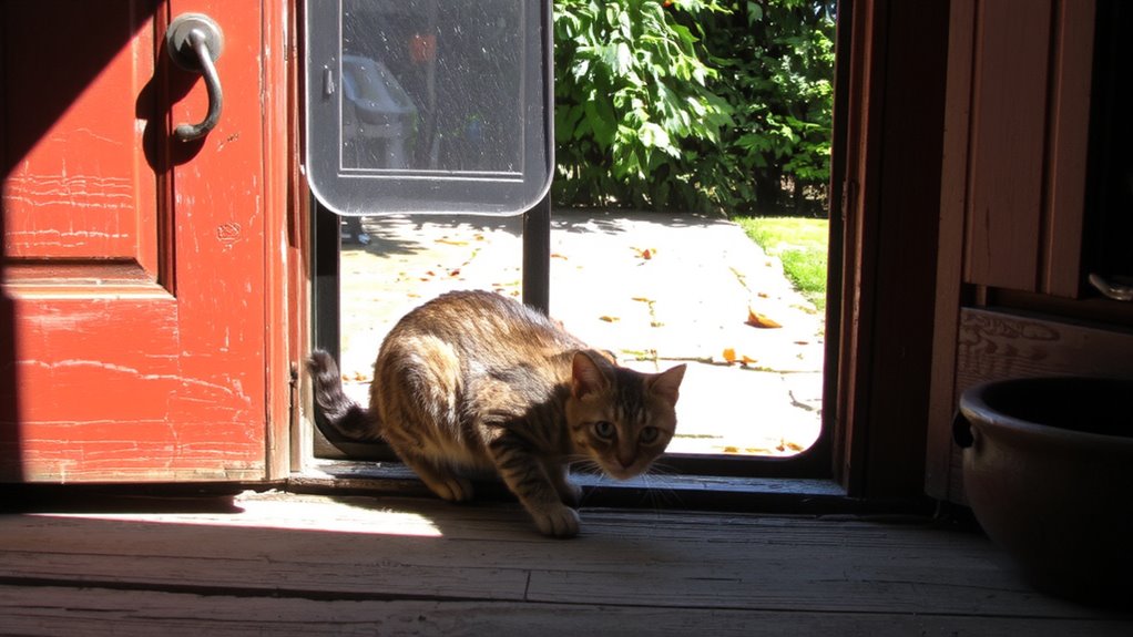 introduce cat to door