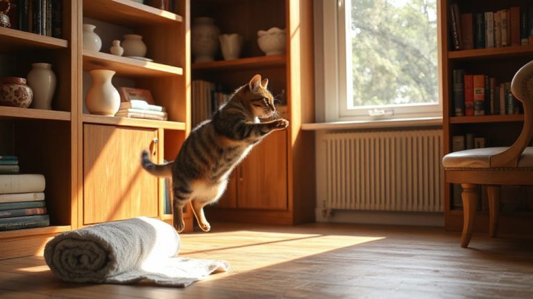 keep cat off shelves