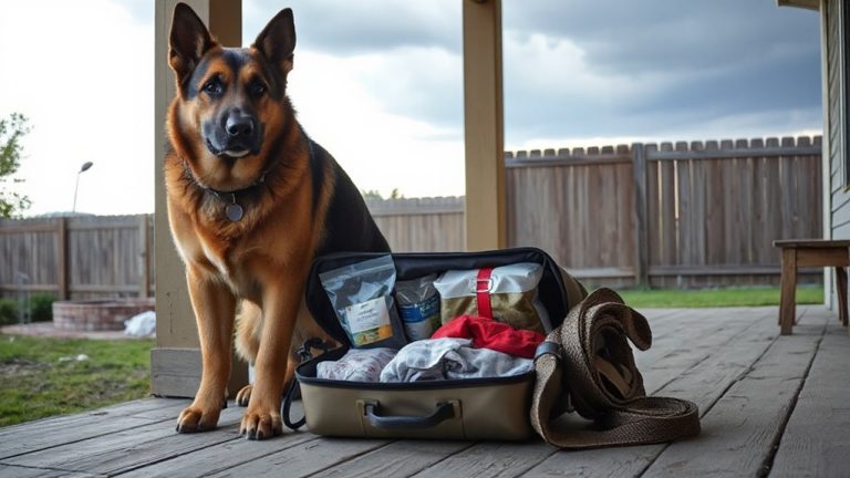 large breed dog emergency kit sizing