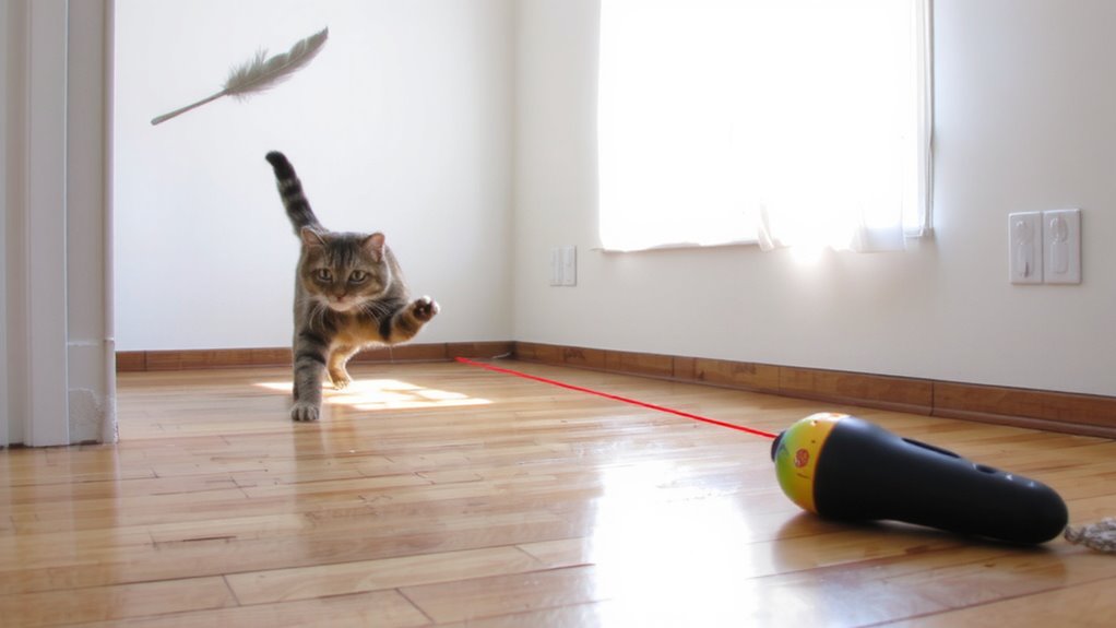 laser pointers and puzzle feeders