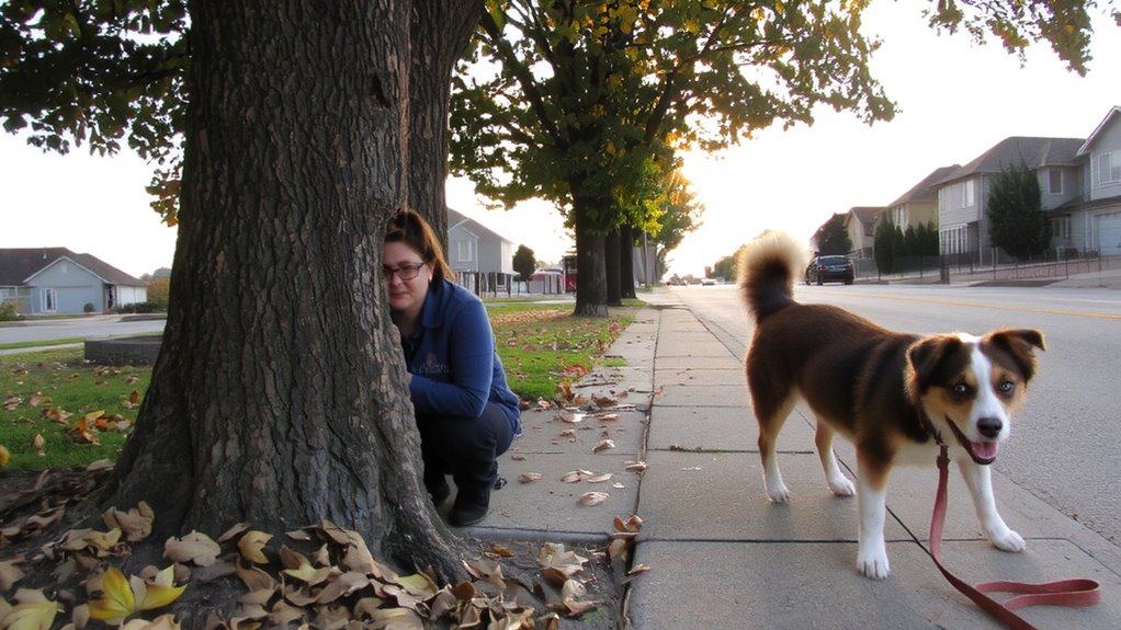 leash based hide and seek training