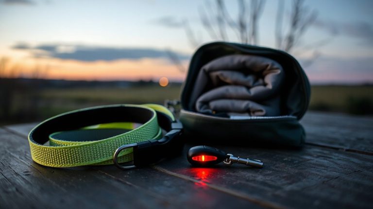 led collars and reflective gear