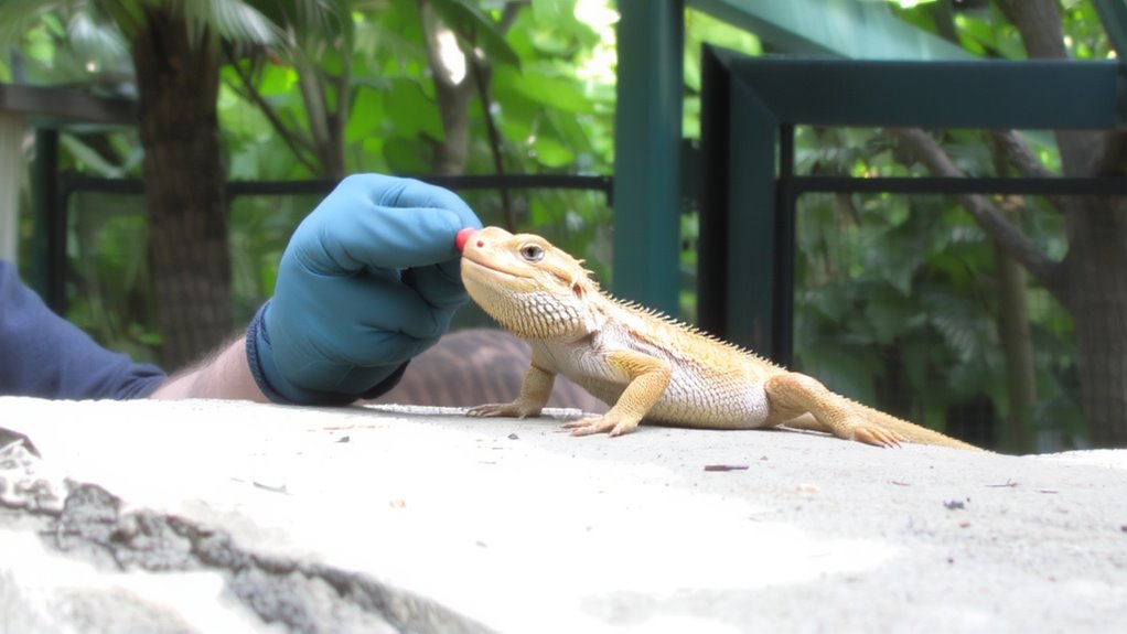 lizard learning through marker training