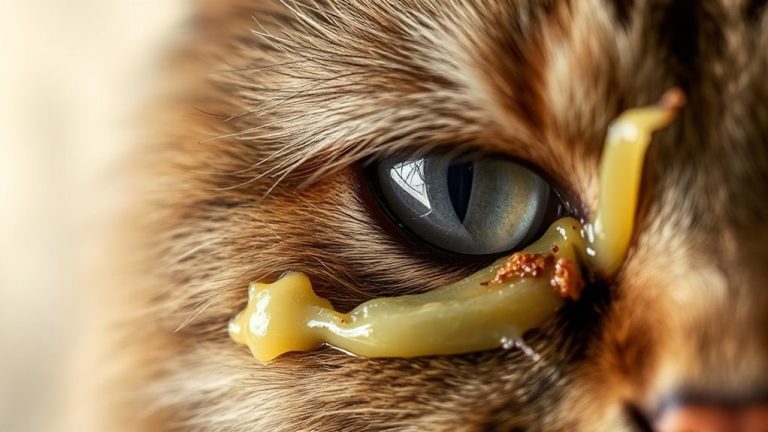 long haired cat eye care