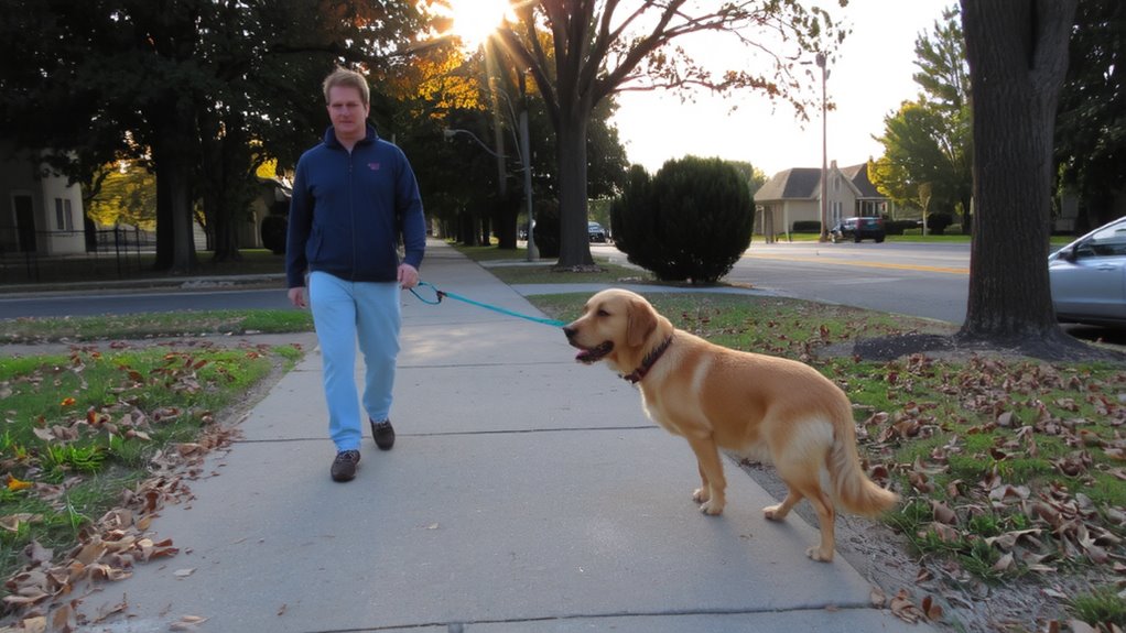 low distraction training walks