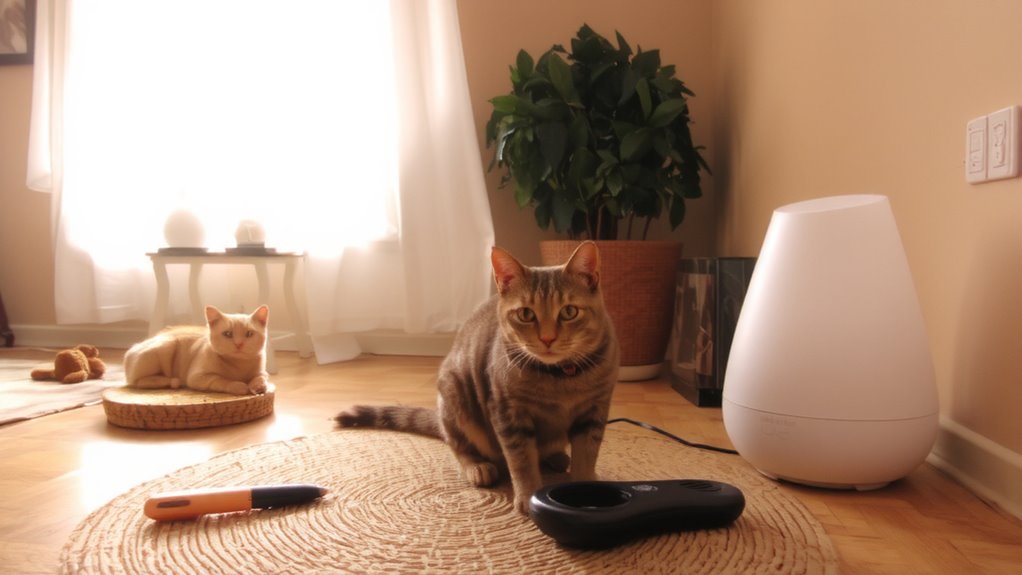 match pheromones to cat triggers