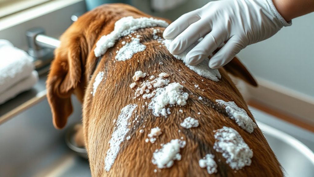medicated bathing and veterinary care