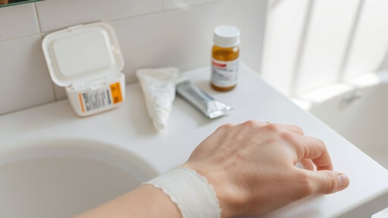 medication and abrasion healing management