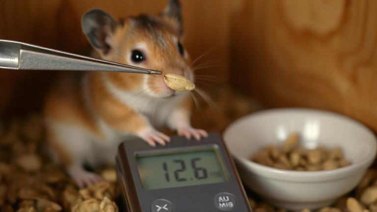 milligram feeding for gerbils